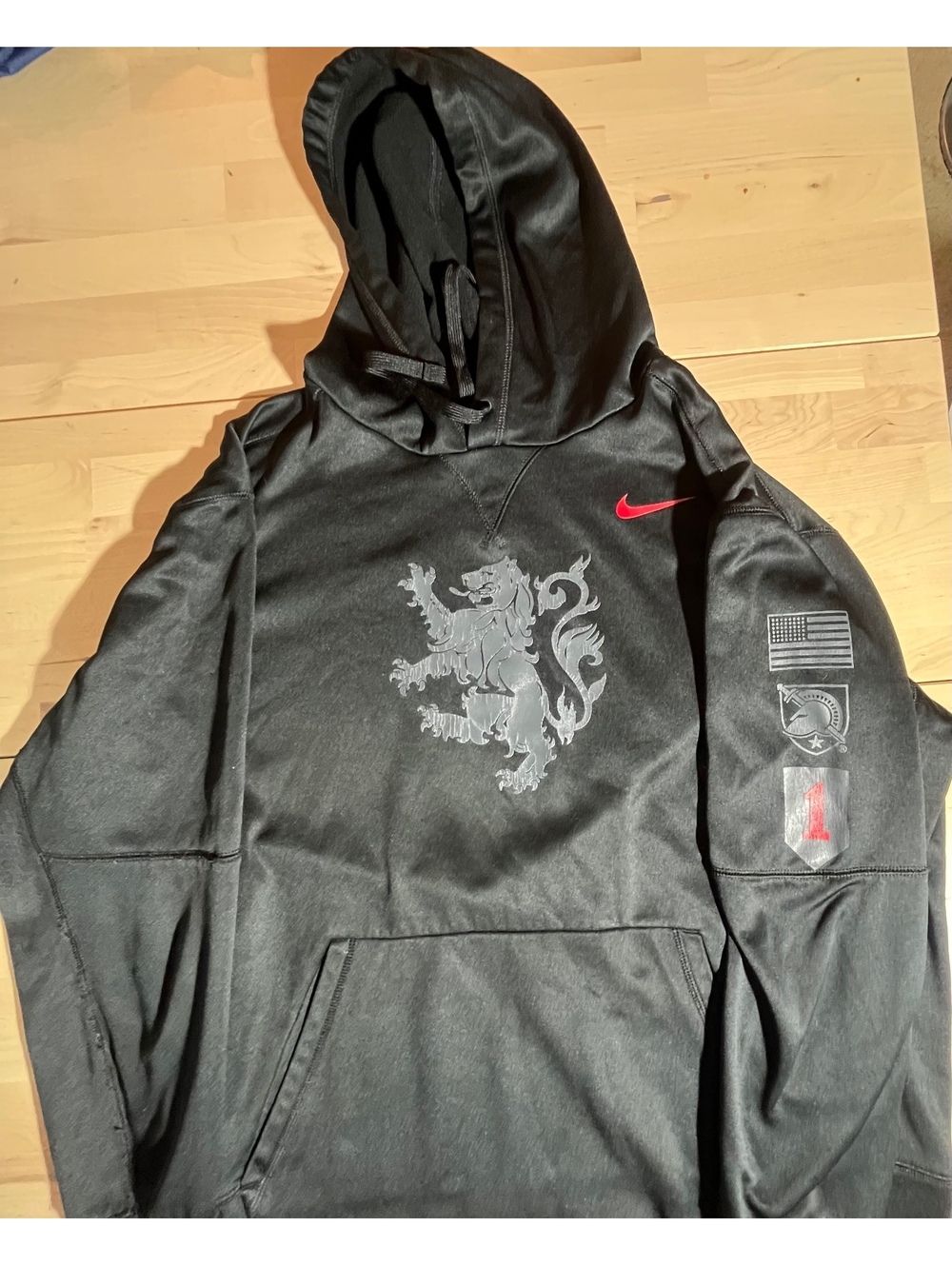 Nike Dri-FIT U.S. Army 1st Infantry Division "Big Red One" Hoodie - Black